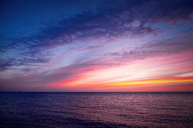 Ocean at sunset