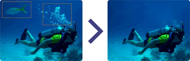 Patching of images (to hide blemishes and copy content)
