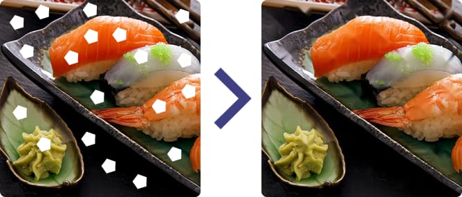 Patching of images (to hide blemishes and copy content)